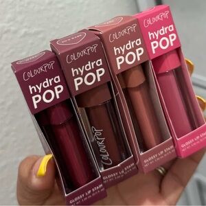 ColourPop Hydra Pop Glossy Lip Stain - Mauve, Berry, Nude, Pink Shades